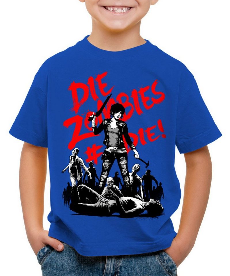style3 Print-Shirt Kinder T-Shirt Die Zombie walking horror dixon the halloween dead von style3