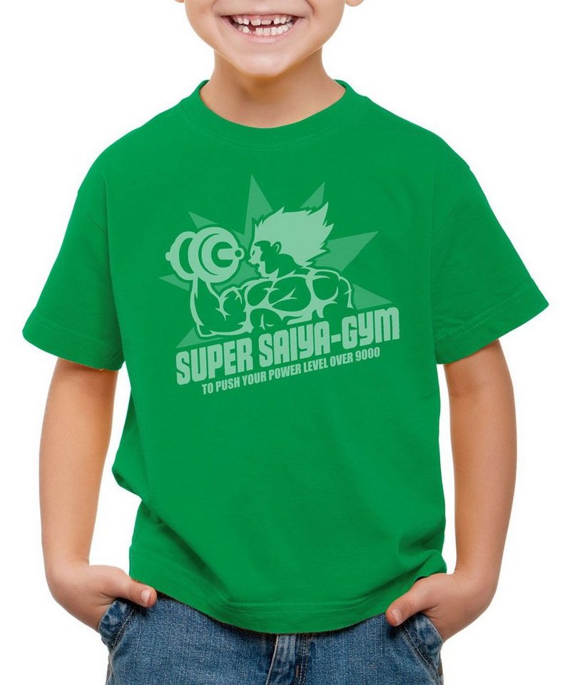 style3 Print-Shirt Kinder T-Shirt Super Saiya Gym turtle ball z songoku dragon von style3