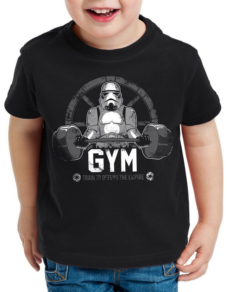 style3 Print-Shirt Kinder T-Shirt Todesstern Gym crossfit sturmtruppen fitness von style3