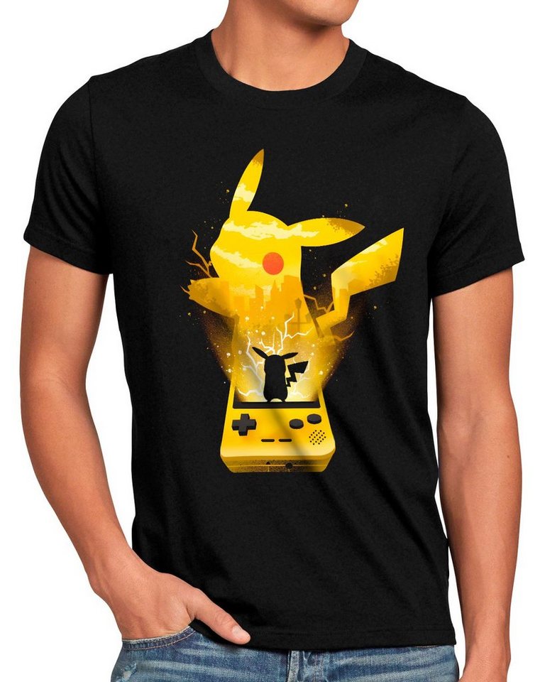 style3 Print-Shirt game pokemon amiibo planet go boy ball pikachu von style3