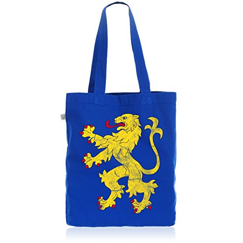 style3 Sheldons Appartement Flagge Biobaumwolle Beutel Jutebeutel Tasche Tote Bag Löwe Bayern von style3