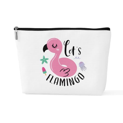 sugargoo Flamingo-Geldbörse, Reise-Make-up-Tasche, Kosmetiktasche, Flamingo-Geschenke für Frauen, Flamingo-Liebhaber, Flamngo, 10*7*2.5 inches von sugargoo