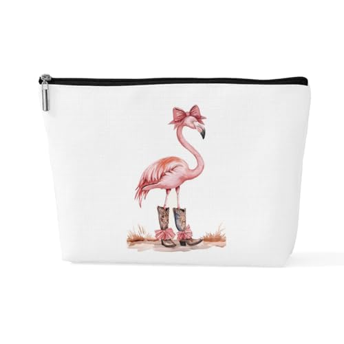 sugargoo Flamingo-Geldbörse, Reise-Make-up-Tasche, Kosmetiktasche, Flamingo-Geschenke für Frauen, Flamingo-Liebhaber, PinkFlamngo3, 10*7*2.5 inches von sugargoo