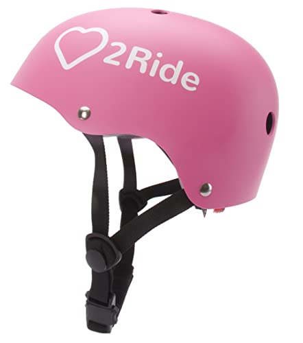 Kinder fahrradhelm mit LED Lampe Fahrradhelm, Skaterhelm Kinder für Skateboard Fahrrad Roller, Kinderhelm 2 Jahre (Candy Pink, S) von sun baby