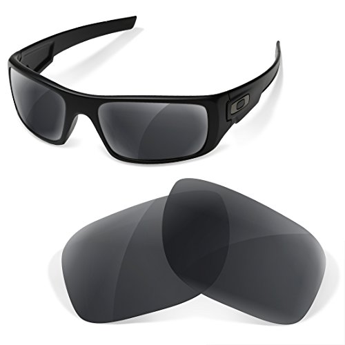 sunglasses restorer Kompatibel Ersatzgläser für Oakley Crankshaft (Black Iridium, Polarisierte) von sunglasses restorer