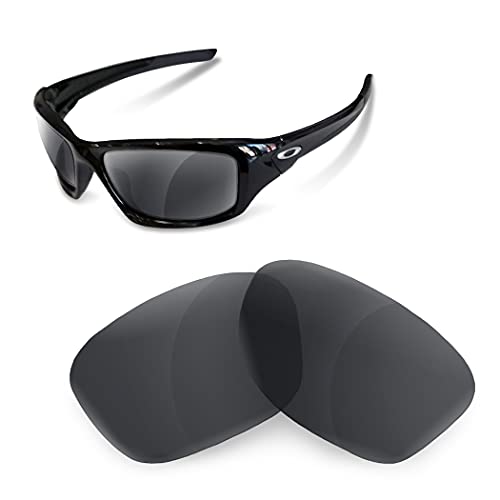sunglasses restorer Kompatibel Ersatzgläser für Oakley Valve, Polarisierte Black Iridium von sunglasses restorer