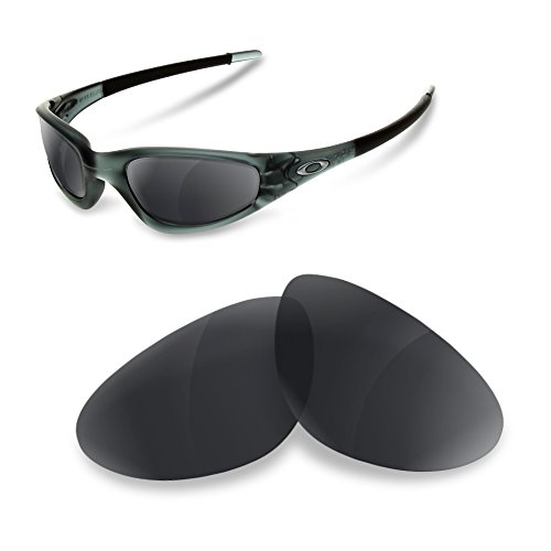 sunglasses restorer Kompatibel Polarisierte Ersatzgläser Black Iridium für Oakley Old Straight Jacket von sunglasses restorer