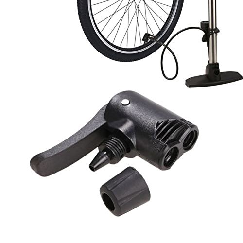 sunnymi Neuer Doppelkopf-Luftpumpen-Adapterventil Bike-Fahrrad-Reifen-Schlauch-Ersatz (Schwarz) von sunnymi