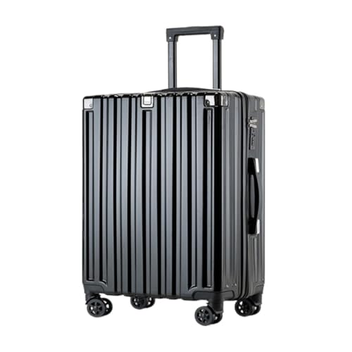 sunxueli Koffer Gepäck-Trolley-Koffer, Multifunktionaler Koffer for Männer Und Frauen, Passwort-Koffer for Männer Und Frauen Suitcase (Color : Black, Size : A) von sunxueli