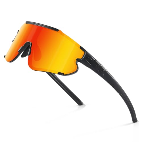 suoso Fahrradbrille-Herren-Damen-Sportbrille-Schnelle Brille-Rave Brille-Polarisierte-Sonnenbrille-Rennrad Brille-UV400 Schutz-Sunglasses-Men-Women-Ski Brille-Mtb Brille-für Fahrrad-Skifahren,2 von suoso