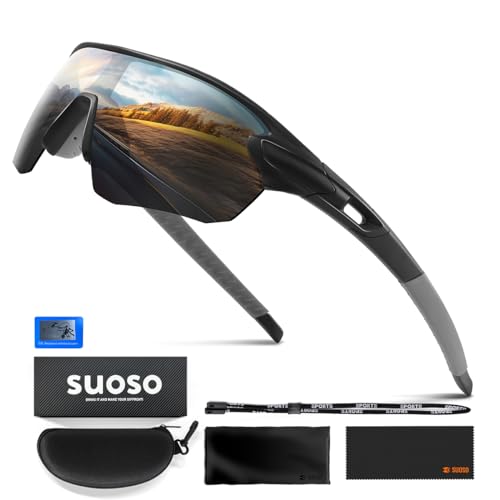 suoso Fahrradbrille Herren Damen Sportbrille Sonnenbrille,1 von suoso