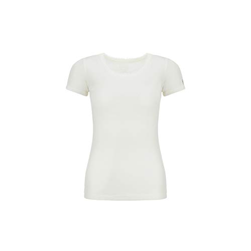 Super.Natural Damen Scarlett Rib T-Shirt, Fresh White, XS von super.natural