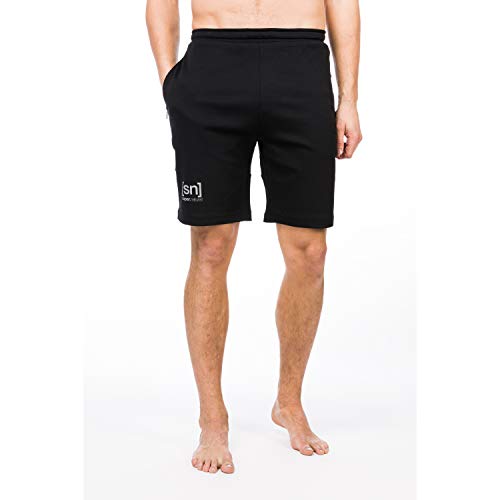 super.natural Lockere Herren Shorts, Mit Merinowolle, M MOVEMENT SHORTS, Größe: XL, Farbe: Schwarz von super.natural