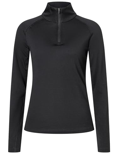 super.natural - Merino Funktionsunterwäsche, Damen, Longsleeve, W ARCTIC230 Zip 1/4 von super.natural