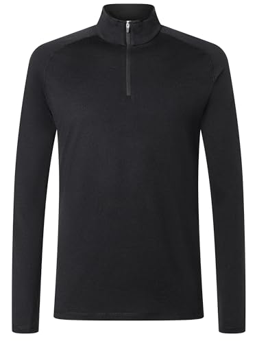 super.natural - Merino Funktionsunterwäsche, Herren, Longsleeve, M ARCTIC230 Zip 1/4 von super.natural