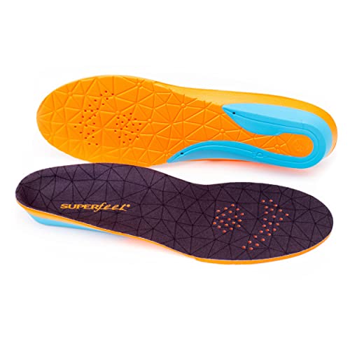 superfeet Unisex Mid FLEX Komfort Schuheinlagen Einlegesohlen für Sportschuhe zur Polsterung und Unterst tzu, Orange, 45-46.5 EU von superfeet