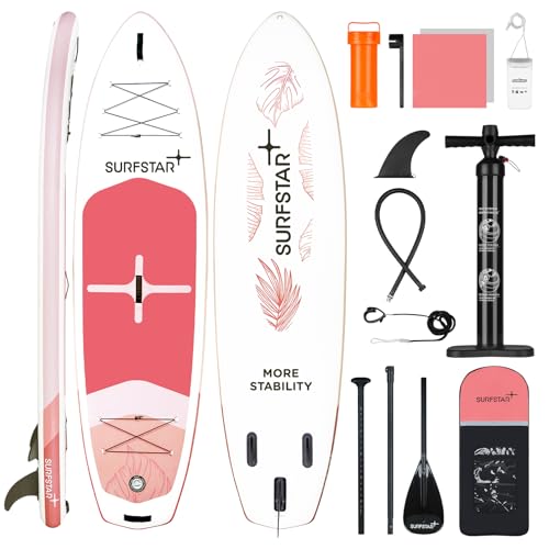 Surfstar Aufblasbares Stand-Up-Paddle-Board mit Schweißtechnologie, 3 m x 86 cm x 15 cm, Paddleboard für Erwachsene, Sup-Board mit Kamerahalterung und Sup-Zubehör, ultraleicht für alle von surfstar
