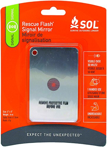 Adventure Medical Kits Sol Rettung Flash-Signal Spiegel, 0,6-Unze- von survive outdoors longer