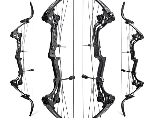 surwolf 50" Recurve-Compoundbogen Bogenschießen Bogen Set Erwachsene Sportbogen mit Zubehör 40-55 lbs Jagd Recurve langbogen für Anfänger Pfeil Zielübung(Bogen) von surwolf