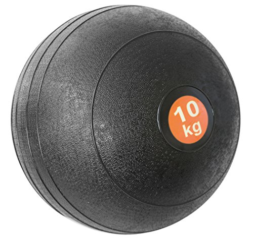 Slam Ball 10kg schwarz Medizinball Krafttraining Bootcamp Gewichte schwarz von sveltus