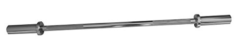 Sveltus Olympic Bar 130 cm mit Stops Hantelstange Unisex Erwachsene, verchromt von sveltus