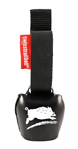 Das Original!! swisstrailbell® BlackForest Edition Deep Black: Be Wild, Trailbell, Fahrradglocke, Bear Bell von swisstrailbell