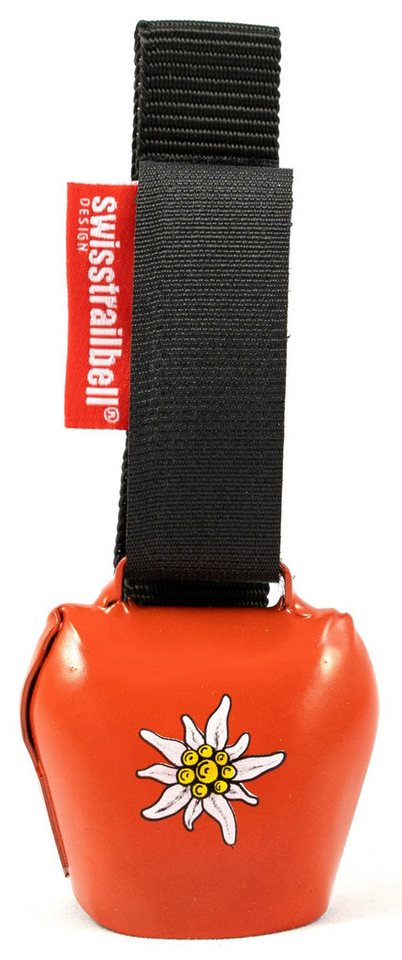 swisstrailbell Fahrradklingel swisstrailbell® Edition rot mit Edelweiß, Fahrradklingel, Trailbell, S von swisstrailbell