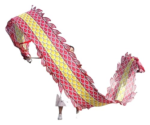 Drachentanz Band, Chinesischer Drachentanz Band, Fliegender Drache, Poi-Flow-Spielzeug, rhythmische Seidenflagge, chinesische Drachenschuppen, Streamer, Dekorationen for Basteln ( Color : Colour2 , Si von sxpGBP