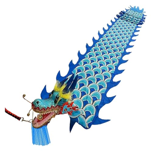 sxpGBP Drachenkörper-Band-Streamer-Set, Rasenspielender Seiden-Flowy-Poi, Sport-Spinning-Drachentanz for ältere Menschen, traditionelle chinesische Bänder (Color : Style3, Size : 10 m/33ft Long) von sxpGBP