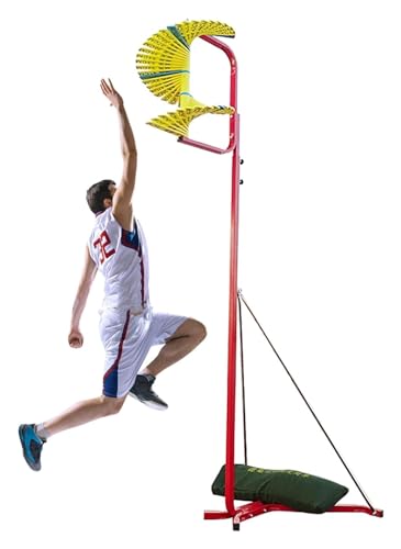 sxpGBP Vertikaler Sprungtester, 1,8-3,6 M Sport-Kraftmesser-Trainingsgerät, Solo-Volleyball-Messgerät, Fitness-Spike-Trainer(Color:Yellow) von sxpGBP