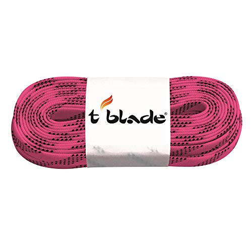 t-blade Schnürsenkel für Schlittschuhe gewachst rosa Länge 108" (274 cm) bis Schuhgröße 43 von t-blade
