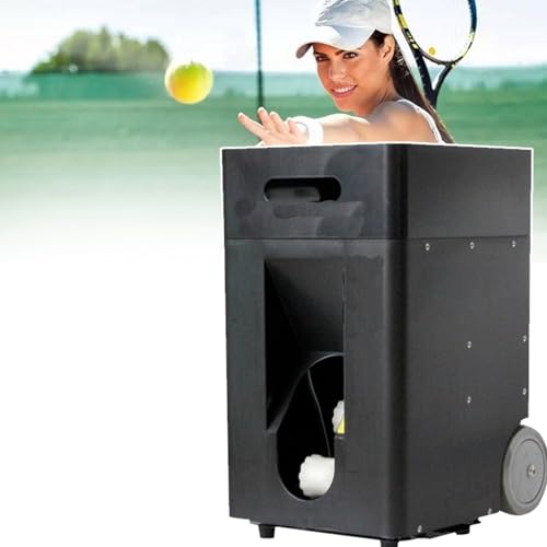tbanvoo Tennisballmaschine – Automatischer Tennisballwerfer FüR Training Und ÜBung, Vorprogrammierte Und Benutzerdefinierte ÜBungen, Fernbedienung Und App-Steuerung, Batteriebetrieben von tbanvoo