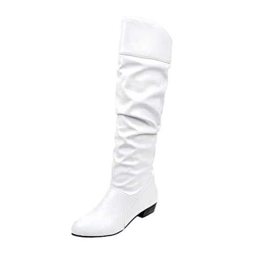 ticticlily Langschaft Stiefel Damen Hohe Stiefel mit Blockabsatz Ritterschuhe Warme Reitstiefel Langschaft Stiefel Winterschuhe Flache Stiefel Halbhohe Stiefel A Weiß 43 EU ticticlily Langschaft Stiefel Damen Hohe Stiefel mit Blockabsatz Ritterschuhe Warme Reitstiefel Langschaft Stiefel Winterschuhe Flache Stiefel Halbhohe Stiefel A Weiß 43 EU von ticticlily