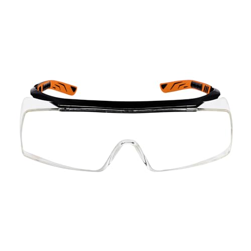 Schutzbrille Für Brillenträger Arbeitsschutzbrille Blue Light Glasses Protective Glasses Kratzfest Und Beschlagfrei Leichte Sportliche Sicherheitsbrille Arbeitsschutzbrille Mit UV-Schutz Transparent von tinshow
