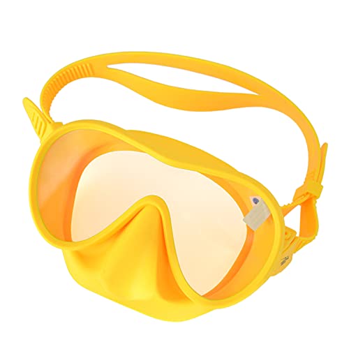 Taucherbrille für Erwachsene, gehärtetes Glas, Anti-Beschlag-Schwimmbrille mit Nasenabdeckung zum Schnorcheln, Freitauchen, Taucherbrille, gehärtetes Glas, für Erwachsene von tixoacke