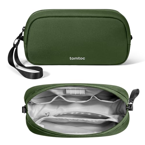 tomtoc Kabel Organizer Tasche, Elektronik EDC Zubehör Kabeltasche Kabelorganizer, Reiseutensilien Koffer Organizer Tech Pouch Geschenk Cable Bag für Handy Netzteil, Ladekabel, Ladestecker, Powerbank von tomtoc