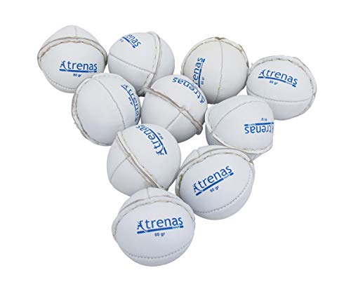 trenas 10 Stück Schlagball aus Leder - 80 Gramm - Für Wettkampf und Training von trenas