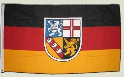 Flagge Deutschland Saarland - 90 x 150 cm von trends4cents