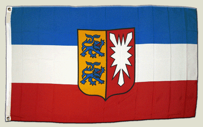 Flagge Deutschland Schleswig-Holstein - 90 x 150 cm von trends4cents