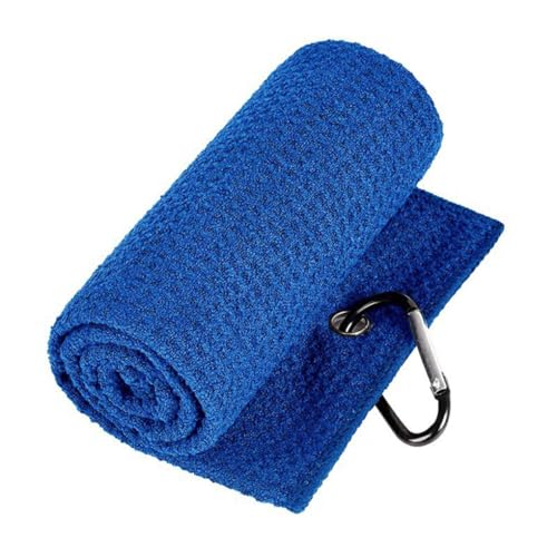 tuwiwol Einfach zu mehrfarbiges Golf Handtuch Set für Golf Enthusiasten, Golf Zubehör, Faser Golfball Handtuch, vielseitig und entspannend, Königsblau von tuwiwol