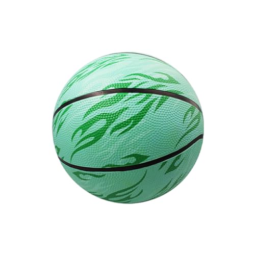 tuwiwol Exquisiter Craft Basketball für Kindertraining, stoßfester und elastischer PU Trainingsbasketball, Unisex 7 Basketball, Grün – Größe 5 von tuwiwol