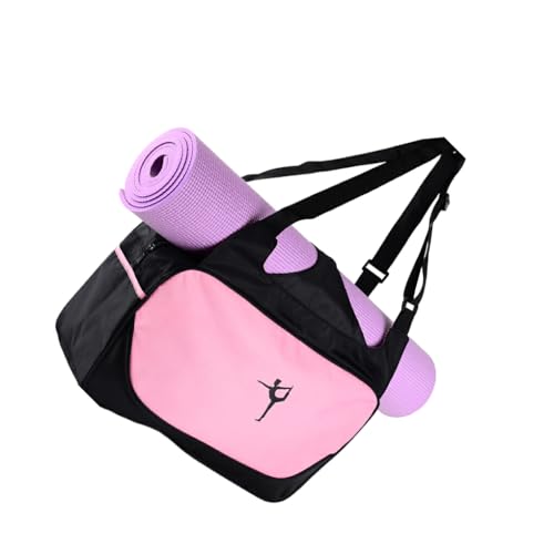 tuwiwol Praktische Yoga Sporttaschen, Geschenke für Fitness Enthusiasten, große Kapazität, Yogamatten Tasche, Sporttasche, breite Anwendung, Hell Pink von tuwiwol