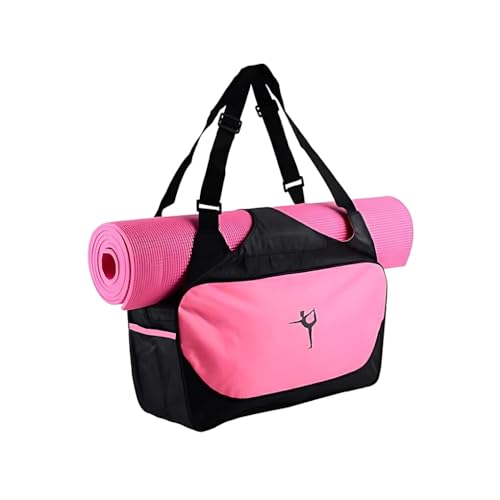 tuwiwol Praktische Yoga Sporttaschen, Geschenke für Fitness Enthusiasten, große Kapazität, Yogamatten Tasche, Sporttasche, breite Anwendung, Rosa von tuwiwol