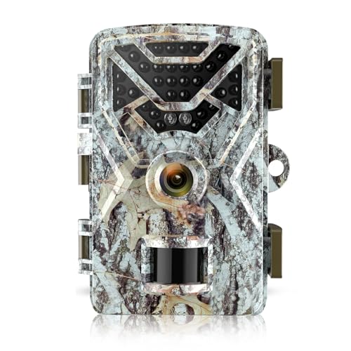 tuwiwol Wildkamera mit HD Bildschirm, kristallklare Aufnahmen von Wildkameras mit Weitwinkelansicht, Auslösegeschwindigkeit von 0,2 s, langlebig von tuwiwol