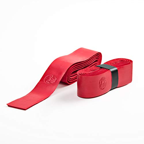 two46 | Rutschfestes selbstklebendes Griffband passend zum Frescobol-Set, extra starker Halt am Schläger, auch geeignet für alle andere Schlägersportarten, rot von two46