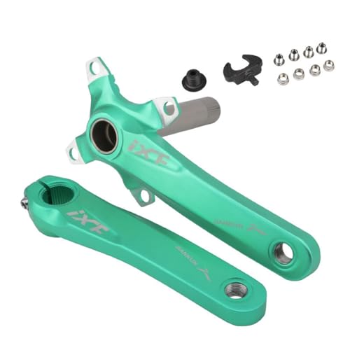 tylxayoxa 170 Mm MTB-Kurbelarm-Set, Hohl, Integrierte Mountainbike-Kurbelgarnitur, 64/104BCD-Kurbeln (Color : Green, Size : 170mm) von tylxayoxa