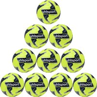 10er Ballpaket uhlsport Addglue Lite 350g Leichtfußball fluo gelb/marine/silber 4 von uhlsport