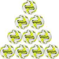 10er Ballpaket uhlsport Addglue Lite 350g Leichtfußball weiß/fluo gelb/marine 5 von uhlsport