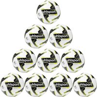 10er Ballpaket uhlsport Soccer Pro Synergy Training Fußball weiß/schwarz/fluo gelb 5 von uhlsport