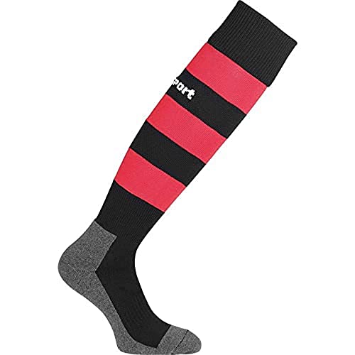 uhlsport Herren Team Pro Essential Stripe Socken, schwarz/Rot, 37-40 von uhlsport